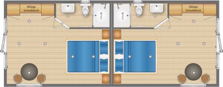 Grundriss Hotelzimmer
